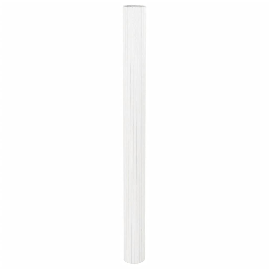 vidaXL Room Divider White Width 800 cm Height 165 cm Bamboo