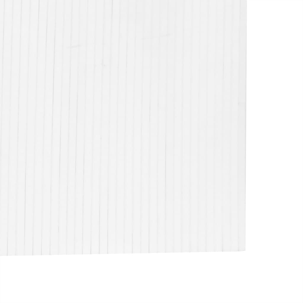 vidaXL Room Divider White Width 800 cm Height 165 cm Bamboo