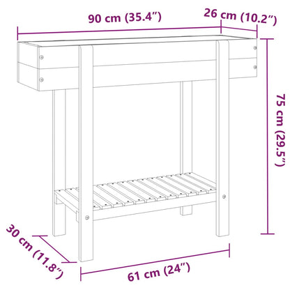 vidaXL Garden Raised Bed 90x30x75 cm Solid Wood Acacia
