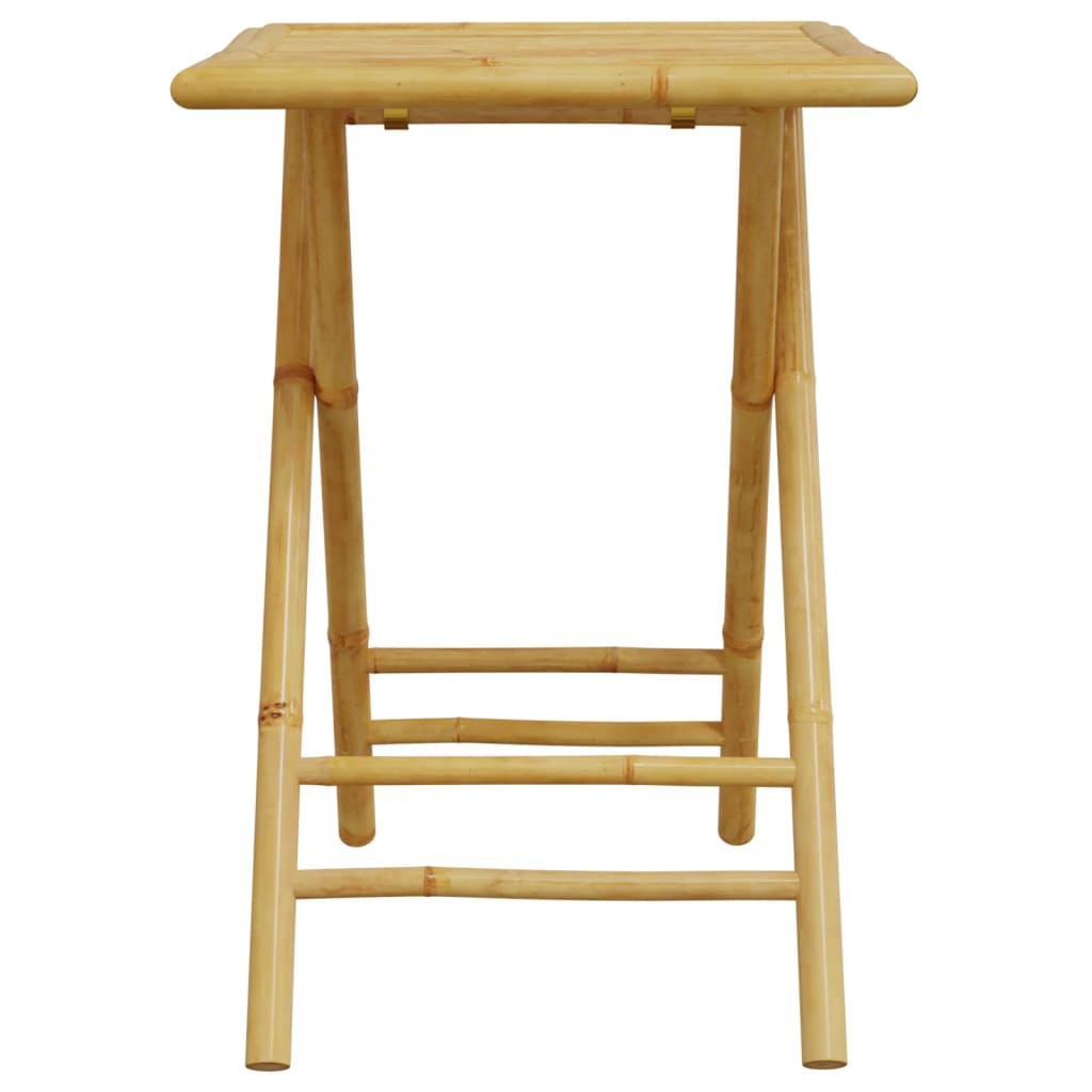 vidaXL Garden Table | Natural Bamboo | Bamboo | Small | Foldable