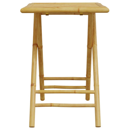 vidaXL Garden Table | Natural Bamboo | Bamboo | Small | Foldable