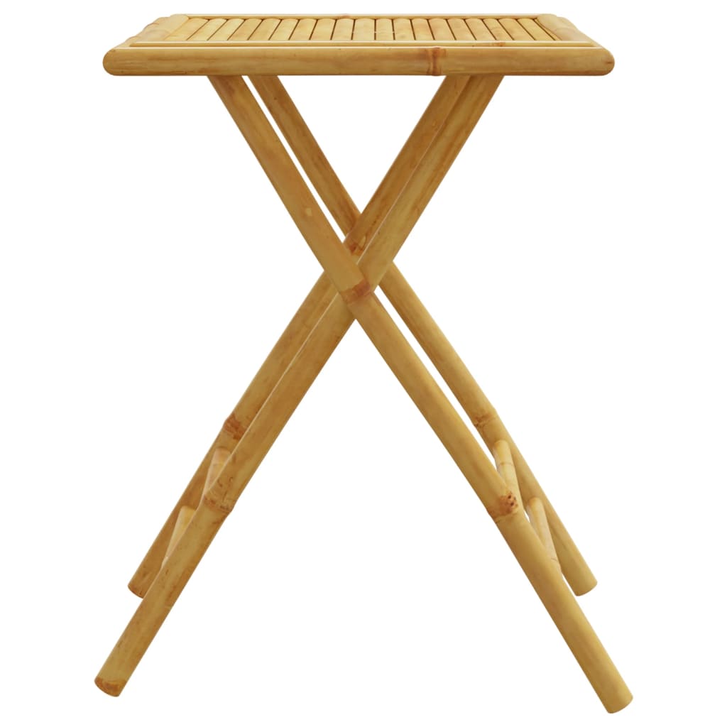 vidaXL Garden Table | Natural Bamboo | Bamboo | Small | Foldable