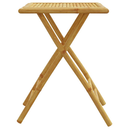 vidaXL Garden Table | Natural Bamboo | Bamboo | Small | Foldable