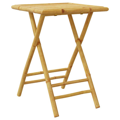 vidaXL Garden Table | Natural Bamboo | Bamboo | Small | Foldable