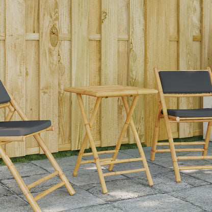 vidaXL Garden Table | Natural Bamboo | Bamboo | Small | Foldable