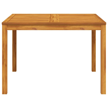 366369 vidaXL Garden Dining Table 110x110x75 cm Solid Wood Acacia
