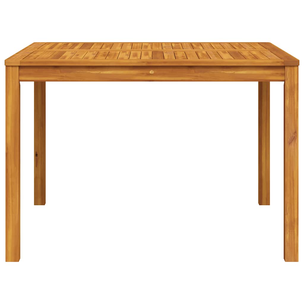 vidaXL Garden Dining Table 110x110x75 cm Solid Wood Acacia