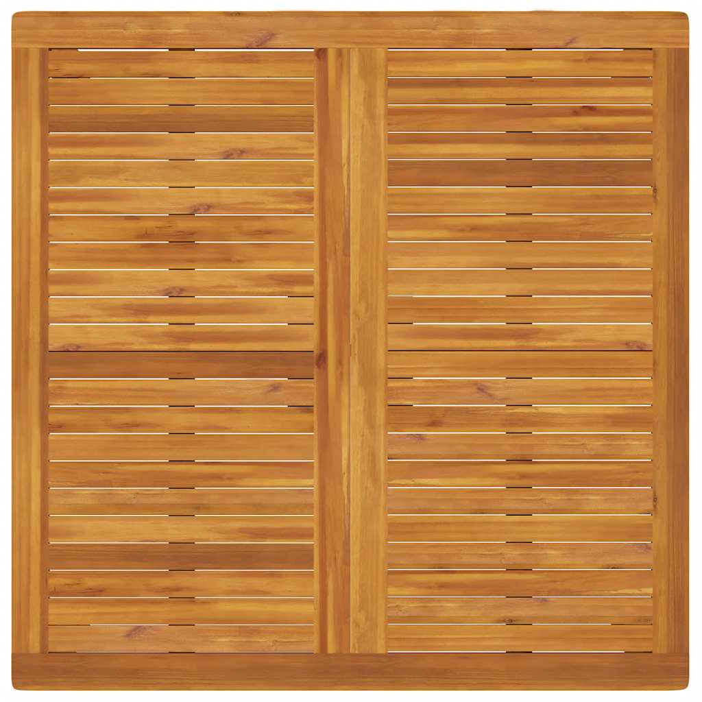 366369 vidaXL Garden Dining Table 110x110x75 cm Solid Wood Acacia