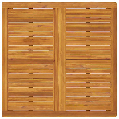366369 vidaXL Garden Dining Table 110x110x75 cm Solid Wood Acacia