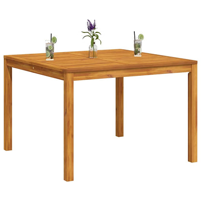 366369 vidaXL Garden Dining Table 110x110x75 cm Solid Wood Acacia
