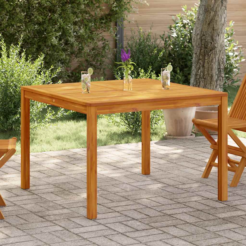 366369 vidaXL Garden Dining Table 110x110x75 cm Solid Wood Acacia