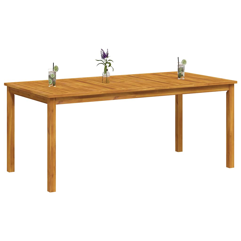 366371 vidaXL Garden Dining Table 180x90x75 cm Solid Wood Acacia