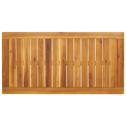 vidaXL Garden Dining Table 110x56x75 cm Solid Wood Acacia