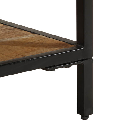 vidaXL Bedside Table Brown 40 x 35 x 50 cm Solid Mango Wood and Metal