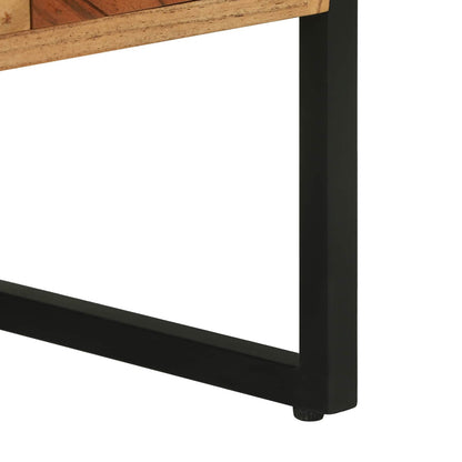 vidaXL TV Cabinet with Drawer Brown 100 x 35 x 50 cm Solid Acacia Wood