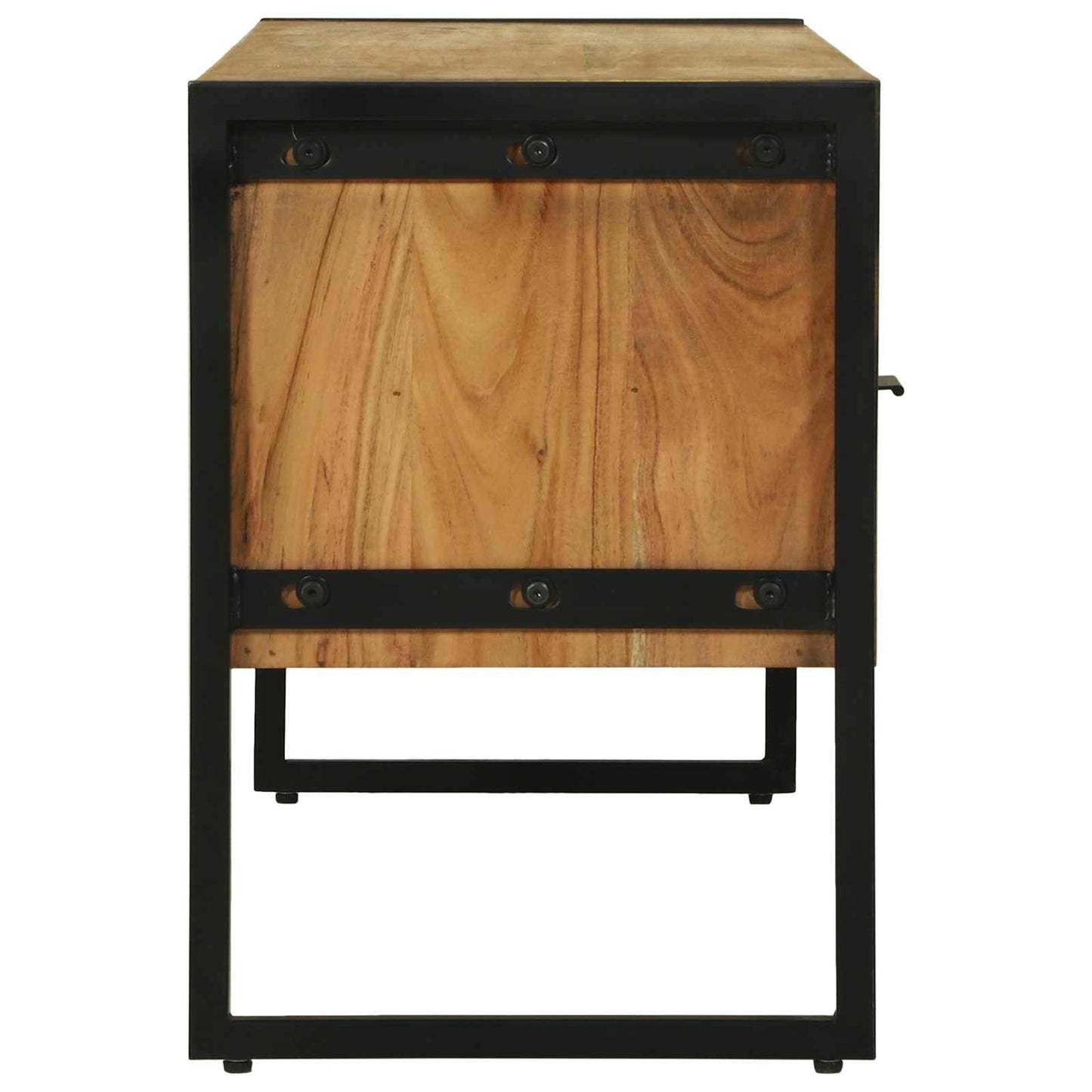 vidaXL TV Cabinet with Drawer Brown 100 x 35 x 50 cm Solid Acacia Wood