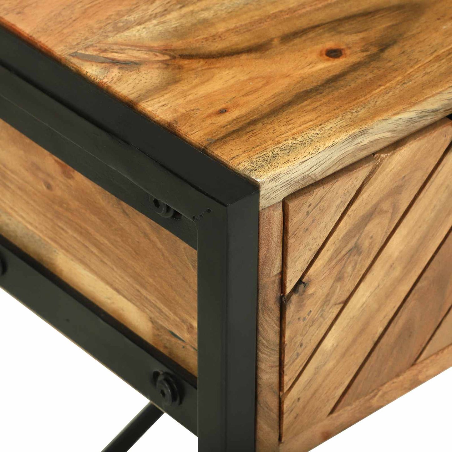 vidaXL Dressing Table Brown 100 x 40 x 120 cm Solid Acacia Wood