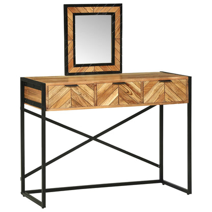 vidaXL Dressing Table Brown 100 x 40 x 120 cm Solid Acacia Wood
