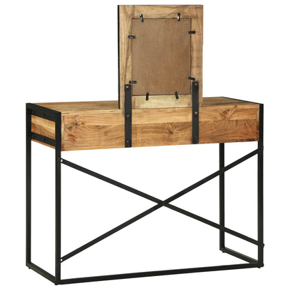 vidaXL Dressing Table Brown 100 x 40 x 120 cm Solid Acacia Wood