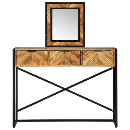 vidaXL Dressing Table Brown 100 x 40 x 120 cm Solid Acacia Wood