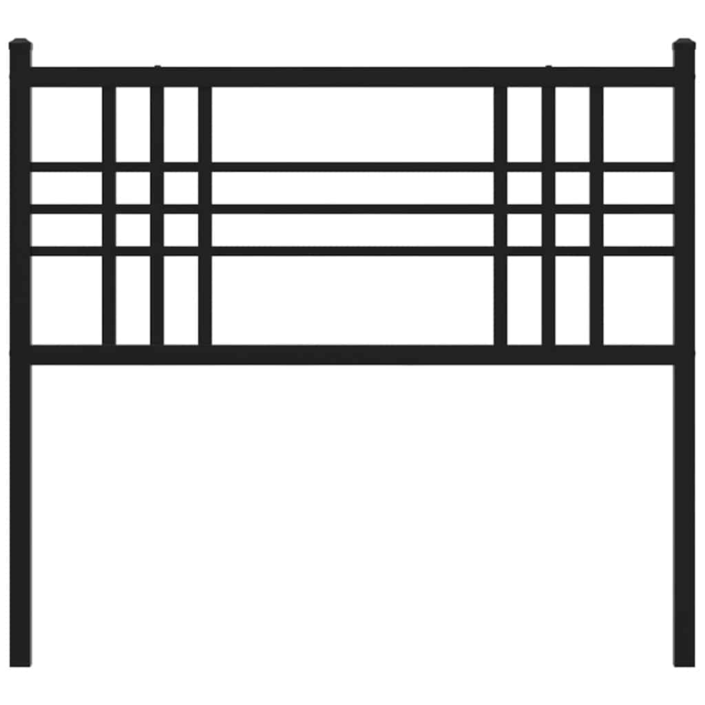 vidaXL Metal Replace Headboard Black 100cm