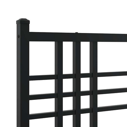 vidaXL Metal Replace Headboard Black 100cm