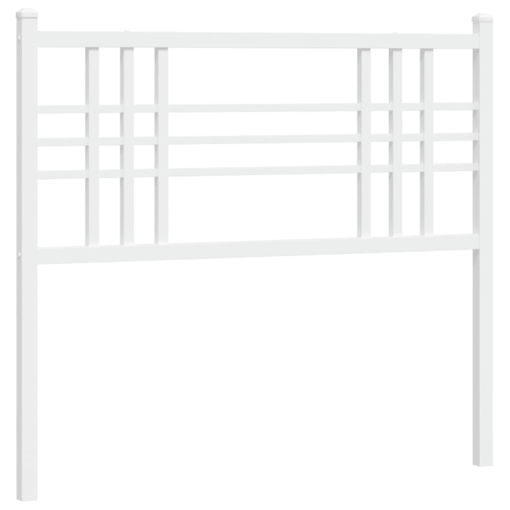 vidaXL Metal Replace Headboard White 100cm