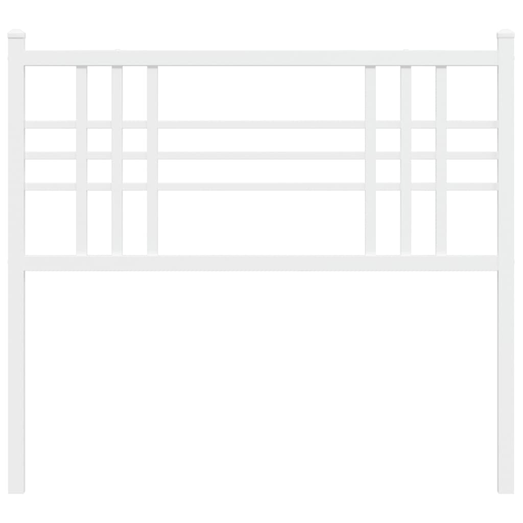 vidaXL Metal Replace Headboard White 100cm