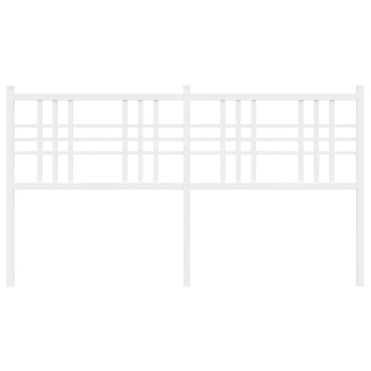 vidaXL Metal Replace Headboard White 160cm