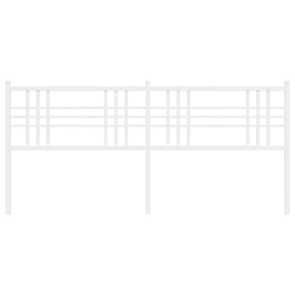 vidaXL Metal Replace Headboard White 180cm