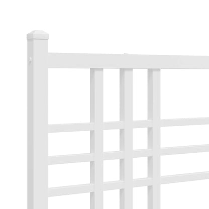 vidaXL Metal Replace Headboard White 180cm