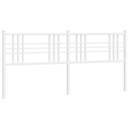 vidaXL Metal Replace Headboard White 193cm