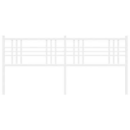 vidaXL Metal Replace Headboard White 193cm