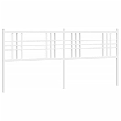 vidaXL Metal Replace Headboard White 200cm
