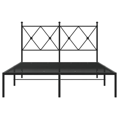 vidaXL Bed Frame | Black | Powder-Coated Steel | 120x200 cm |  Durable