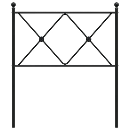 vidaXL Metal Replace Headboard Black 75cm