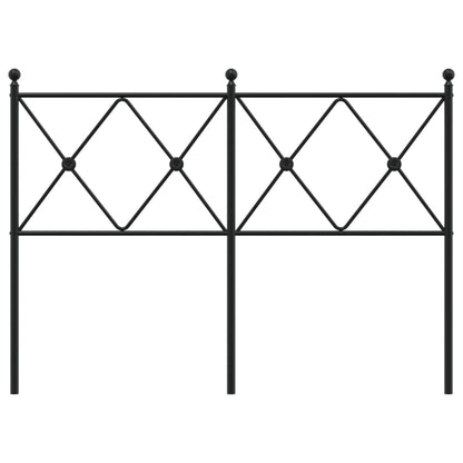 vidaXL Metal Replace Headboard Black 120cm
