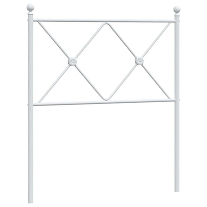 vidaXL Metal Replace Headboard White 75cm