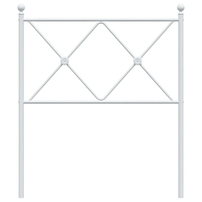 vidaXL Metal Replace Headboard White 80cm