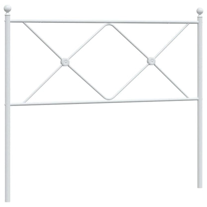 vidaXL Metal Replace Headboard White 107cm