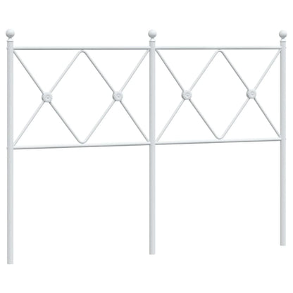 vidaXL Metal Replace Headboard White 120cm