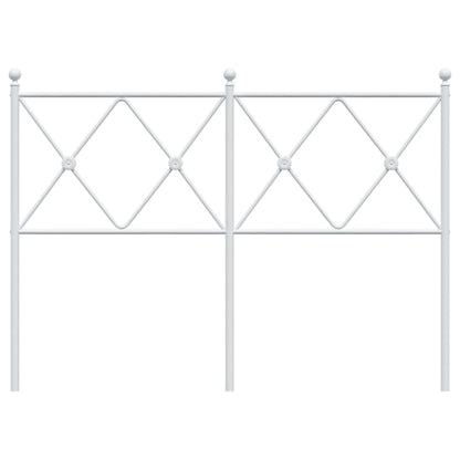vidaXL Metal Replace Headboard White 120cm