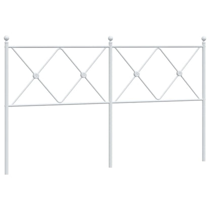 vidaXL Metal Replace Headboard White 150cm
