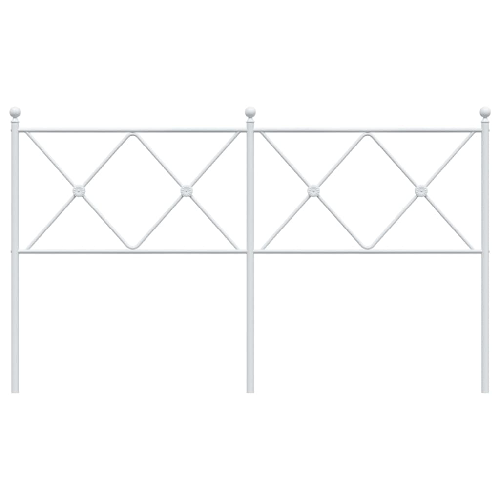 vidaXL Metal Replace Headboard White 160cm