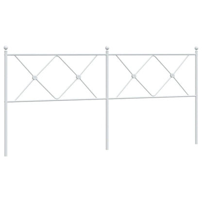 vidaXL Metal Replace Headboard White 180cm