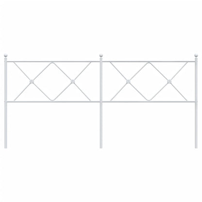 vidaXL Metal Replace Headboard White 180cm