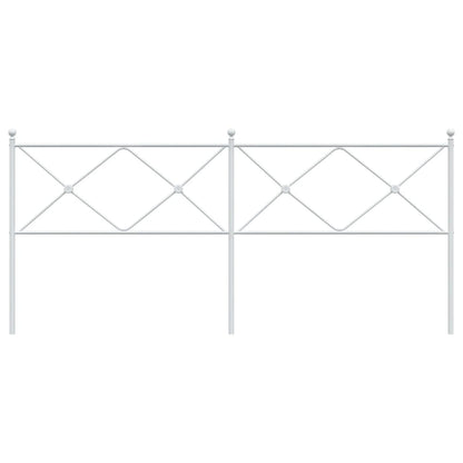 vidaXL Metal Replace Headboard White 193cm