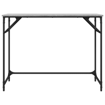 vidaXL Desk Grey Sonoma 100x45x76 cm Engineered Wood and Powder-coated Steel