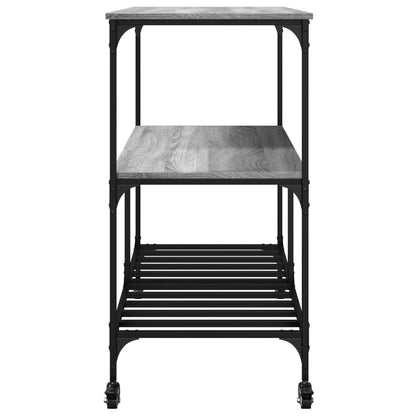 vidaXL Kitchen Trolley Grey Sonoma 100x50x95 cm Engineered Wood