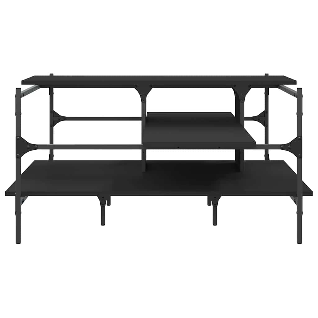 vidaXL Coffee Table Black 100x100x48,5 cm Engineered Wood